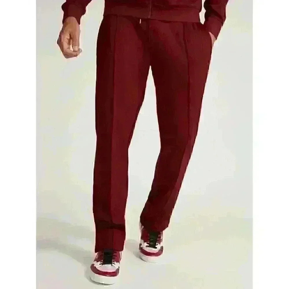 NEW! Guess Men's M Eco Phil Triacetate Twill Long Pant In Vino MSRP $148